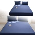 thumbnail image 1 of SIfdSeng Get it Fast Piece Thickened Solid Color Bed Cover Class A Full Solid Color Washed Baby and Grade Bedspread Cover Imitation Pure Bed Sheet Cover for Summer, 1 of 5