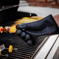thumbnail image 6 of Silicone Oven Mitt Gloves - Heat Bbq Gloves with Fingers for Grilling or Smoker Pit, Easy Clean, 6 of 6