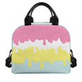 thumbnail image 2 of HUIACONG Axolotl Ice Cream Durable Insulated Lunch Bag for Picnic School, Zipper Portable Lunch Box Insulated Bag, 2 of 10