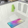 thumbnail image 2 of GZHJMY Kitchen Rugs,Beautiful Rainbow Snowflakes Non Slip Washable Cushioned Carpets Polyester AntiFatigue Comfort Porch Floor Mat Doormat Christmas Decoration, 39"x20", 2 of 6