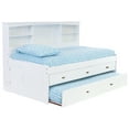 thumbnail image 2 of Discovery World Furniture Twin Daybed with 3 Drawers and Trundle in White, 2 of 5