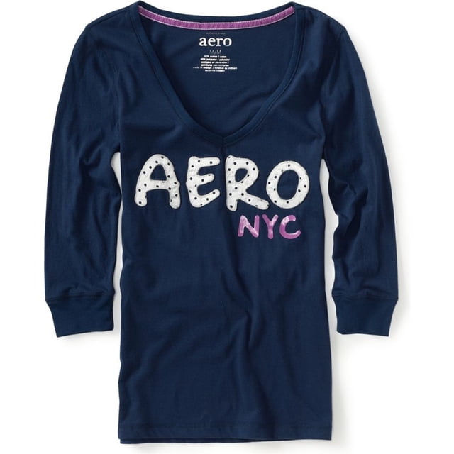 Camiseta de Dormir Aeropostale para mujer Aero Nyc azul XS
