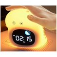 thumbnail image 3 of Animal-Shape Alarm Clock Pat Control Cute Sleep Training Clock Small Ornaments Light Adjustable Tou, 3 of 5