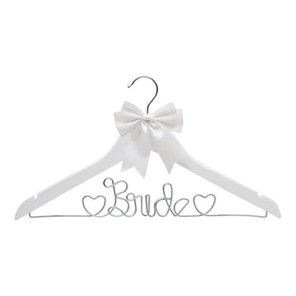 Wooden Wedding Hanger With Hanger For Wedding Dresses And Bridal Gowns Wedding For Bride And Groom Wedding Bridal Shower Home Textile Storage 17.7X9.1" Happy 2026!