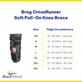 thumbnail image 3 of Breg CrossRunner Soft Pull-On Knee Brace L1832/L1833 by Brace Direct, 3 of 5