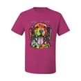 thumbnail image 2 of Wild Bobby Dean Russo Golden Retriever Is Love Dog Is Love Dog Lover Men Graphic Tee, Fuschia, 3X-Large, 2 of 5