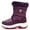 Purple, variant on Ahannie Girls Warm Snow Boots,Kids Outdoor Insulated Winter Boots