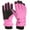 Pink, variant on Luxalzxs Children's Cycling Gloves Warm Gloves Winter Gloves for Kids Boys Girls Snow Windproof Mittens Outdoor Sports Skiing Gloves (7-12 Years)