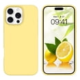 thumbnail image 1 of Funda de teléfono GUAGUA para iPhone 16 Pro de 6.3 pulgadas, silicona suave, amarilla, 1 of 9