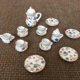 thumbnail image 3 of Juego de tazas de té de porcelana en miniatura para cocina YINKUU 1:12, 15 piezas, colección de decoración, 3 of 8