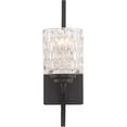 thumbnail image 4 of Vanity Art 1 Light Dimmable Weathered Black Armed Sconce Lighting | Modern Fixtures Accent Wall Lights for Bedroom Entrance Doorway Dining Room Living Room Hallway Bathroom Scones S4001BK-C03, 4 of 5