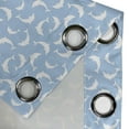 thumbnail image 3 of Ambesonne Ocean Grommet Curtain Single Panel, Pattern with Dolphins, 50"x60", Pale Blue White, 3 of 5