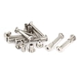 thumbnail image 5 of Uxcell M6 x 40mm Hex Socket Head Nut Countersunk Screw Bolt Fasteners (10 Sets), 5 of 5