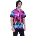 thumbnail image 5 of Varnit Crafts Mens Hawaiian Shirt Relaxed-Fit Funky Casual Opal Purple 3XL, 5 of 7