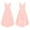 Pink, variant on iiniim Girls V Neck Chiffon Asymmetrical Prom Party Flower Girls Bridesmaid Wedding Dress Pink 10
