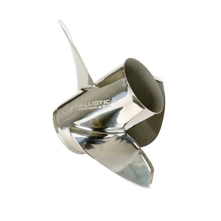 Michigan Wheel 937517 Ballistic A-Series 3-Blade Stainless Steel Propeller - LH 14-3/4 Diameter x 17 Pitch