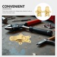 thumbnail image 3 of CRAFTHROU 2Ud Cerradura De Pestillo Duckbilled En Metal Dorado Para Gabinetes Y Cajas, 3 of 8