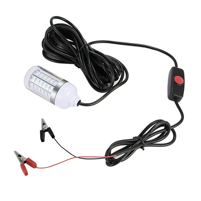 12V 108 LED Lámpara de pesca sumergible Lámpara de con 5 batería Azul Zulema Luz de pesca submarina