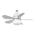 thumbnail image 4 of Ventilador de techo LED con luz E27, luz de ventilador con 4 velocidades de viento, ventilador de refrigeración, lámpara de ventilador de 20W,, 4 of 9