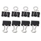 thumbnail image 4 of 12 Pcs Stationery Papers File Organizer Metal Black Binder Clips 15mm Width, 4 of 5