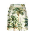 thumbnail image 4 of Htigea Hawaiian Skorts for Women Palm Tree Print Tennis Skort Summer Casual Beach Skirts with Built in Shorts Soft Comfy Skirt Mint Green M, 4 of 5