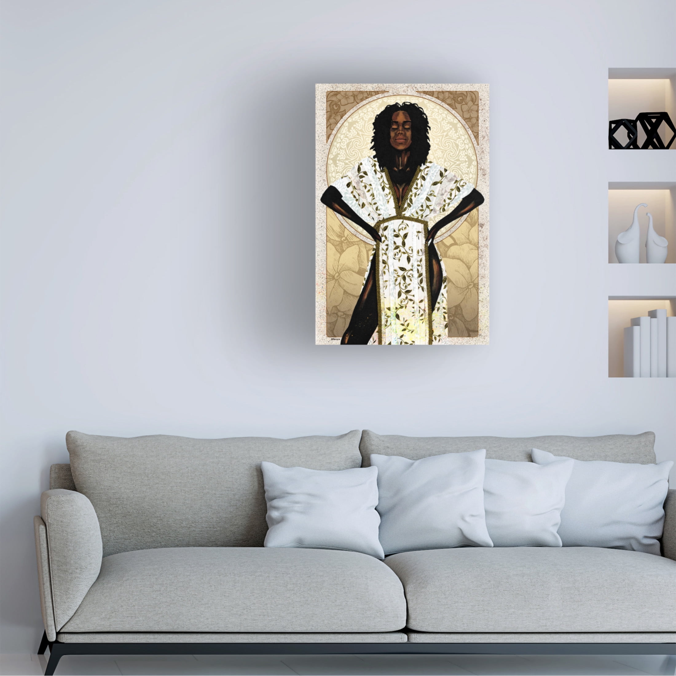 Trademark Fine Art Alonzo Saunders  Natural Beauty in Gold I Canvas Wall Art