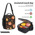thumbnail image 5 of Fox Pattern Backpack 17 Inch Set with Lunch Bag and CaseDurableTravel Bag Combo for Work Commuting Daily Use, 5 of 8