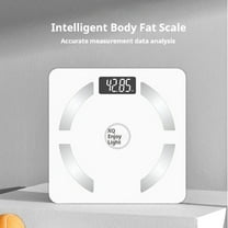 AZXY Scale Weight,Body Fat Scale,Body Composition Scales on Clearance,LED Smart Digital Bathroom Body Scales with Bluetooth 500lbs,White