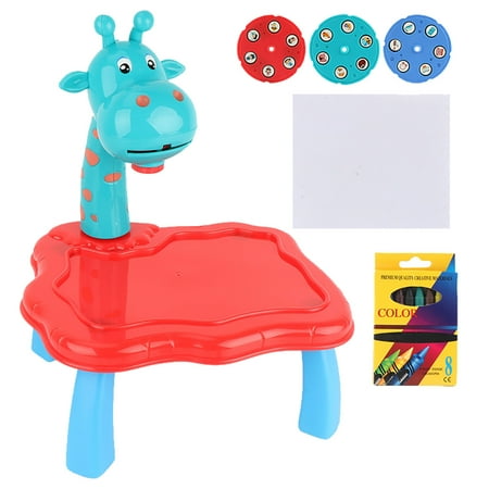XUYAN Children 3-in-1 Smart Projector Desk Table Learning Painting Machine toy Gift Birthday Gifts for 3 4 5 6 7 8-12 Year Old Boys Girls