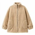 thumbnail image 5 of Antinious Women Fall Winter Fleece Jacket Long Sleeve Thick Warm Zip Up, 5 of 5