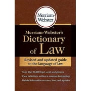 Pre-Owned Merriam-Webster's Dictionary of Law (Paperback) 0877797196 9780877797197