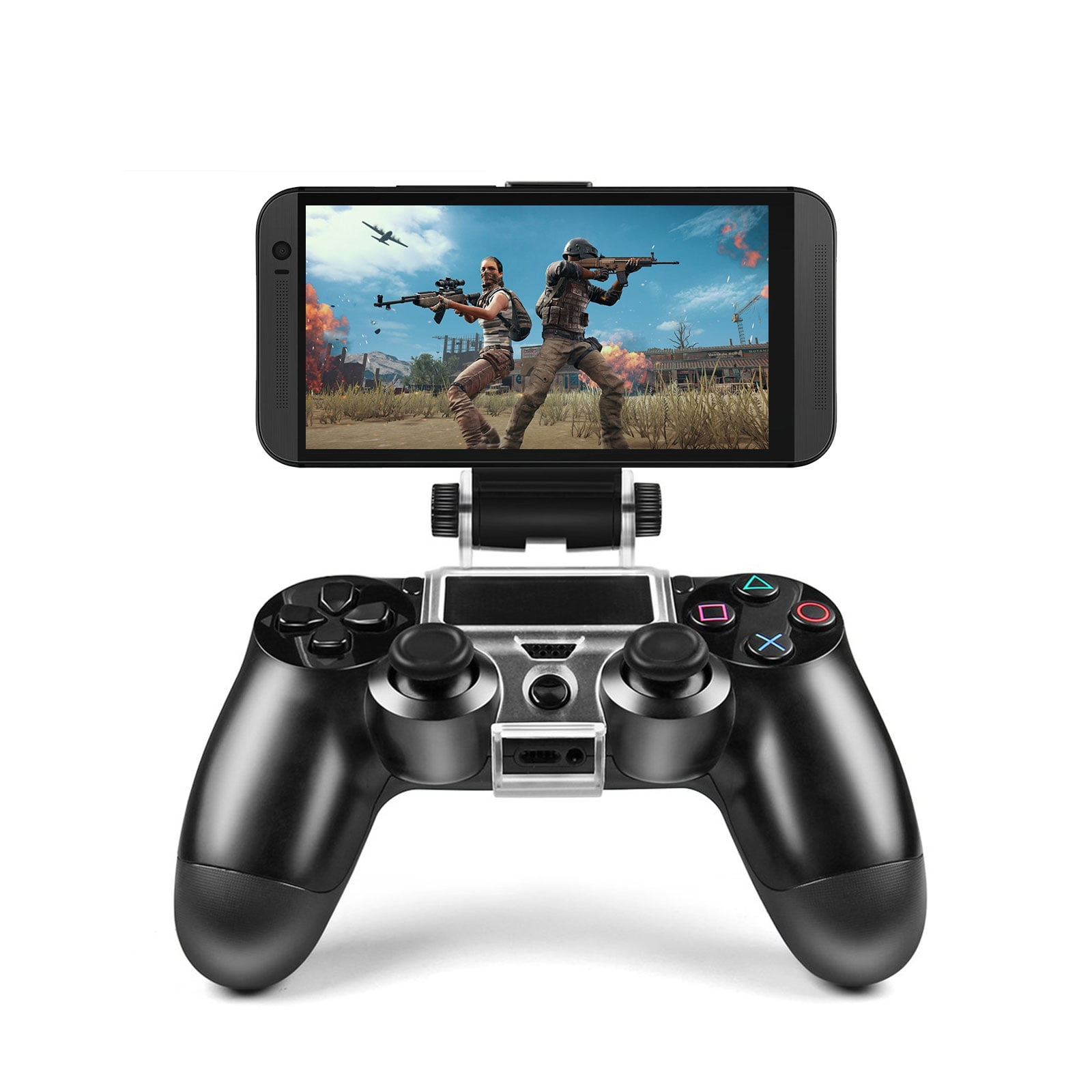 SUNKY PS4 Slim Pro Controller Android Phone Clip, 180 Degree Gaming Holder  Mount Stand Bracket for