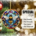 thumbnail image 6 of Bee Ornaments Ceramic For Christmas, Stained Glass Ornaments Ceramic Christmas 2025, 6 of 7