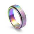 thumbnail image 3 of Anillo giratorio de acero inoxidable Minnieouse antiestrés tamaño 6, 3 of 6