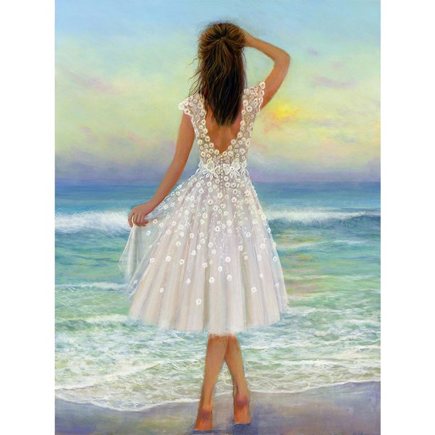 Diamond Painting (DB0390) Oil Girl Square Rhinestone Picture Kit 30x40cm Hugtrwg Para estrenar