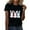Black, variant on Womens Easter Tops 2025 Summer Casual Pullover Printed T-Shirt with Round Neck and Short Sleeves