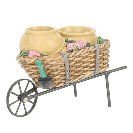 

Flowerpot Wrought Iron Resin House Decorations for Home Household Office Bonsai Succulent Plants