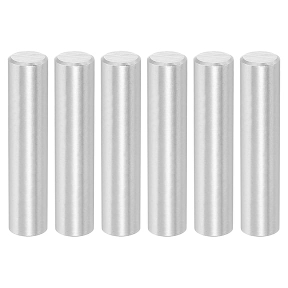 Uxcell 6Pcs 10 x 50mm 316 Stainless Steel Dowel Pins, Cylindrical Shelf Support Peg Pin, Silver Tone