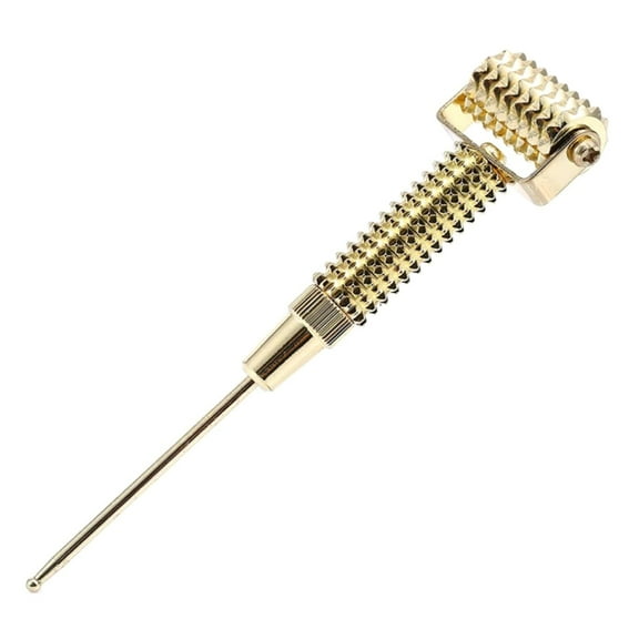 Metal Acupuncture Point Pen Ear Massage Tool Face Roller Telescopic Deep Tissue Massage Tool for Face Ear Self-Massage