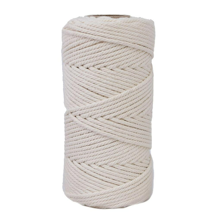 3/4 / 5mm Macrame Cord, 109 meters Braided Cotton Macrame Rope for Plant  Hangers 