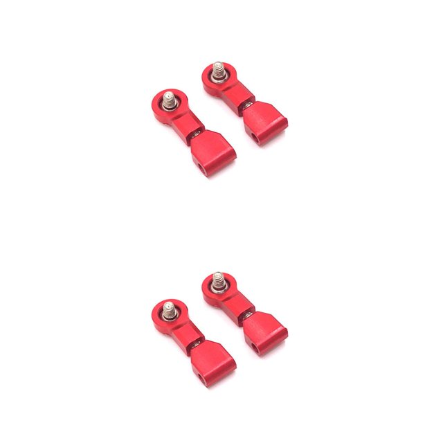 Tholdsy 2 piezas 1/28 Control remoto coche basculante brazos actualización modificación simulación modelo Crawler reemplazo para MINI-Q9 rojo Rojo 2piezas