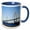 Blue/White, variant on 3drose, Usa, South Carolina, Charleston. Arthur Ravenel Jr. Bridge., 11oz Two-tone Red Mug