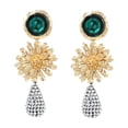 thumbnail image 3 of TABLETREANDS 1Par Aretes De Metal Dorados Con Floral Y Para Uso Y, 3 of 6
