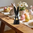 thumbnail image 5 of Spring Rabbits Easter Decoration, Vintage Gold Resin Bunny Decor Statue Large Rabbit Figurines Easter Table Centerpiece Decorative Bunny Sculpture Collectibles Gift for Home Indoor Decor Style 1, 5 of 9