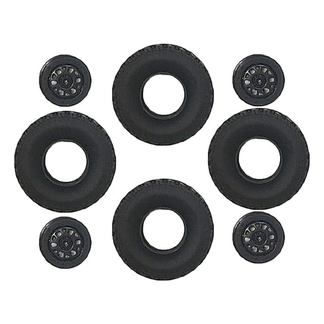 relayinert 1/2/3/5 4WD Wheel Rim Tires For WPL C24 B24 B36 B16 C14 Car RC B14 Tires Wheel Rims 1 Pc