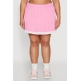 thumbnail image 3 of Womens Plus Size Daisy Varsity Stripe Pleated Skort, 3 of 5