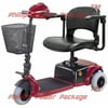 CTM - HS-125 - Lightweight Travel Scooter - 3-Wheel - Burgundy - PHILLIPS POWER PACKAGE TM - $500 VALUE