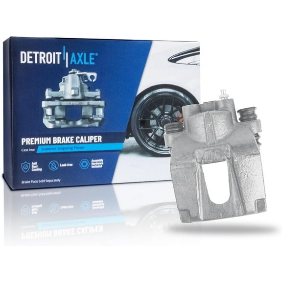 Detroit Axle - Rear Left Brake Caliper with Bracket Replacement for 2005 2006 2007 2008 2009 2010 Jeep Commander Grand Cherokee