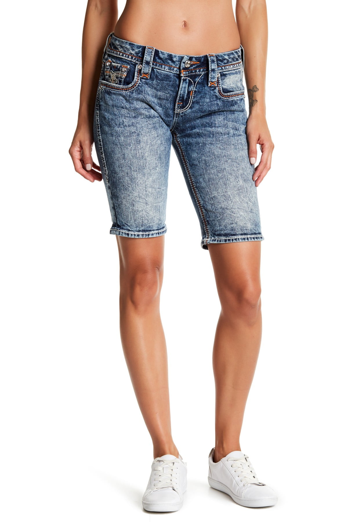 rock revival bermuda shorts