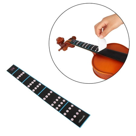 Violin Guide 1/4 Violin Fiddle Finger Guide Fingerboard Sticker Label Intonation Chart Fretboard Marker for Practice Beginners ()